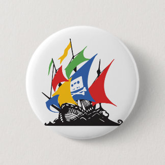 Pirate Google 6 Cm Round Badge