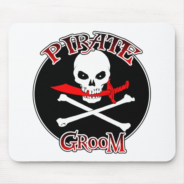 Pirate Groom Mouse Mat (Front)