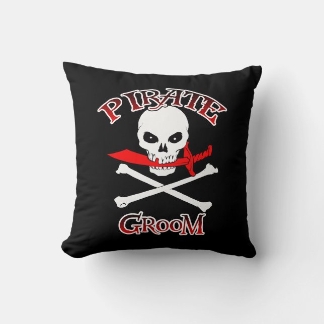 Pirate Groom Pillow (Front)