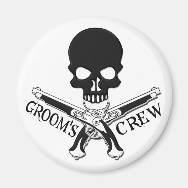 Pirate Groom's Crew Magnet (Front)