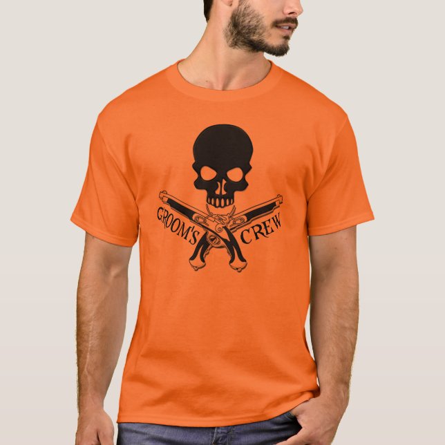 Pirate Groom's Crew T-Shirt (Front)
