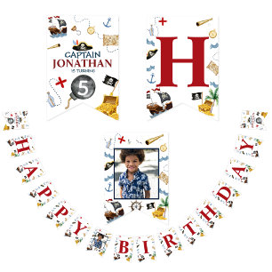 Pirate Happy Birthday Party Bunting