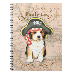 Pirate Hat Beagle Notebook