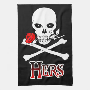 Pirate Hers Tea Towel
