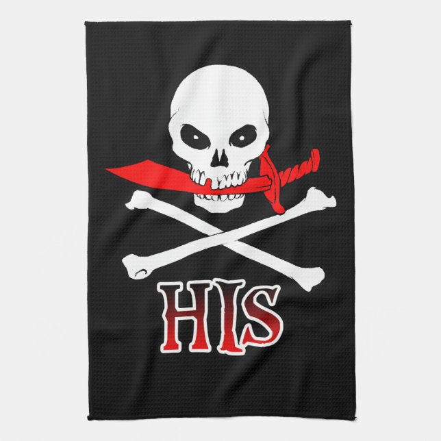 Pirate His Tea Towel (Vertical)
