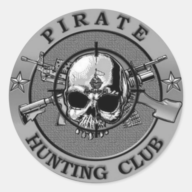 Pirate Hunting Club Stickers (Front)