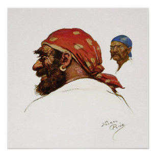 “Pirate” Illustration by Norman Price Poster