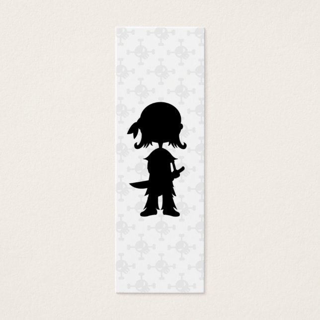 Pirate in Silhouette Bookmark (Front)