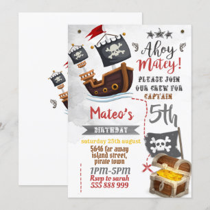 Pirate invitation - Pirate Birthday Party