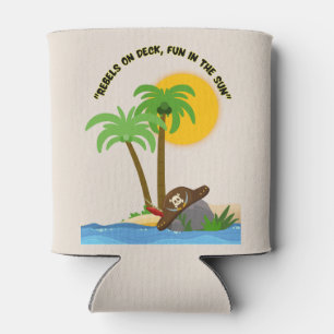 pirate island  beach can cooler