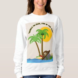 pirate island beach sweatshirt