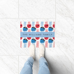 Pirate Jellyfish, Jellyfish Pattern, Your Name Doormat