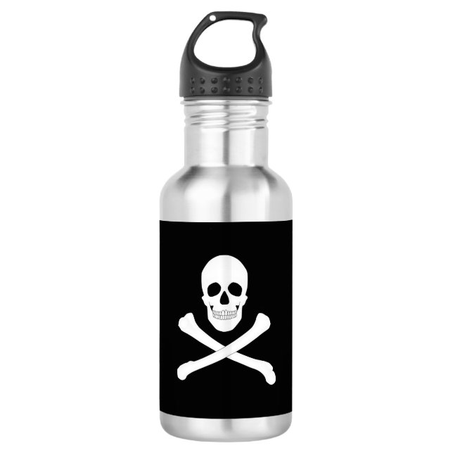 Pirate (Jolly Roger) Flag 532 Ml Water Bottle (Front)