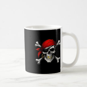 Pirate Jolly Roger Flag And Skull Crossbones Hallo Coffee Mug