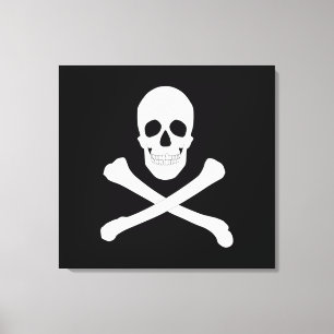 Pirate (Jolly Roger) Flag Canvas Print