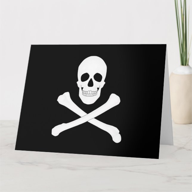 Pirate (Jolly Roger) Flag Card (Front)