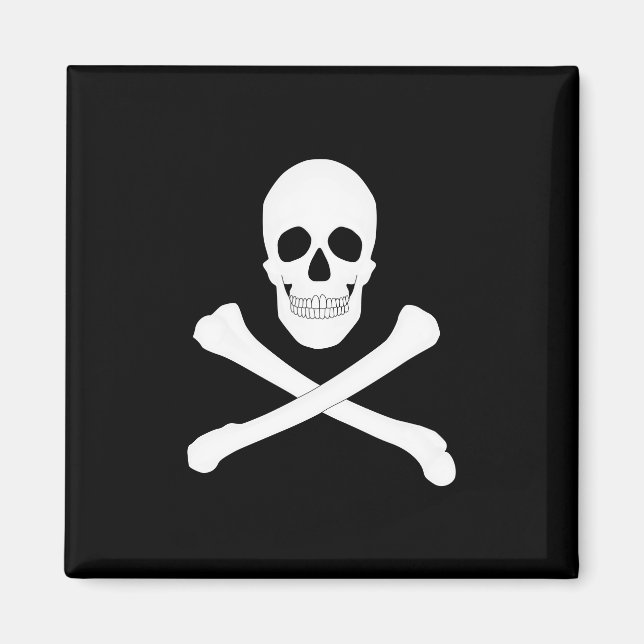 Pirate (Jolly Roger) Flag Magnet (Front)