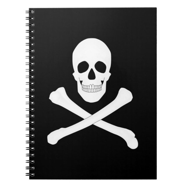 Pirate (Jolly Roger) Flag Notebook (Front)