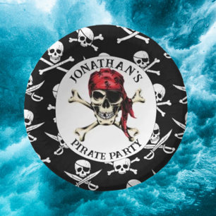 Pirate JOLLY ROGER  Paper Plate