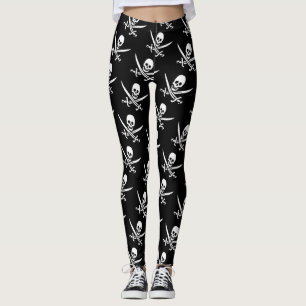 Pirate, Jolly Roger,style, Leggings