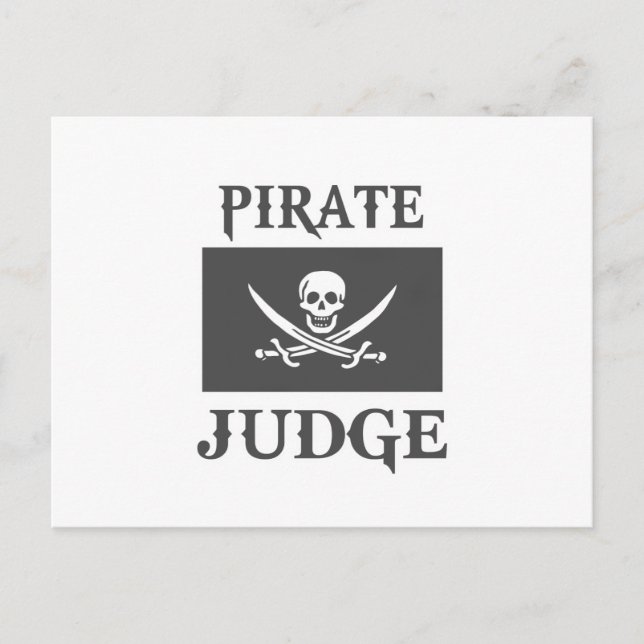 Pirate Judge Postcard (Front)
