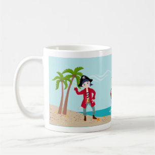 Pirate kid birthday party coffee mug