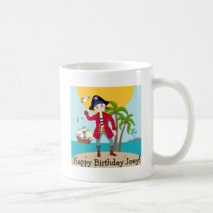 Pirate kid birthday party coffee mug