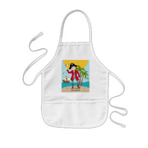 Pirate kid birthday party kids apron