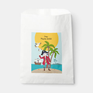Pirate kid party favour paper bag
