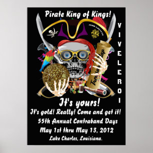 Pirate King of Kings Lafitte Important View Hints Poster