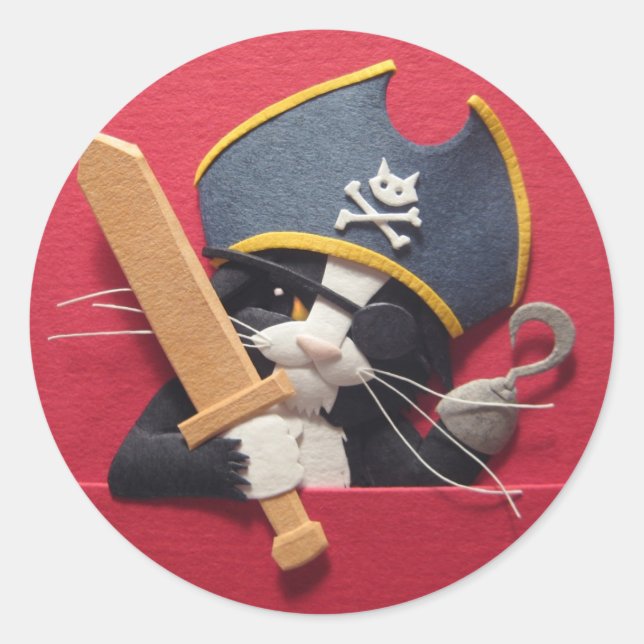 Pirate Kitten Stickers (Front)