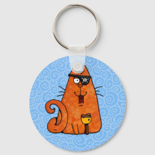 pirate kitty key ring