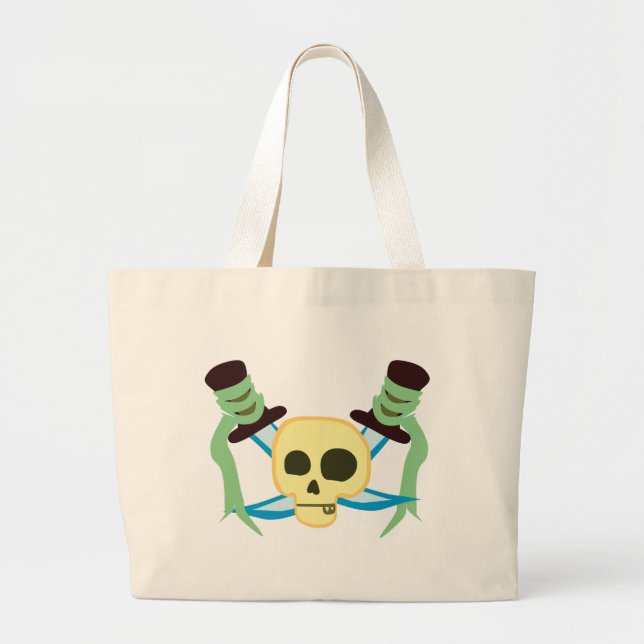 Pirate Large Tote Bag (Front)