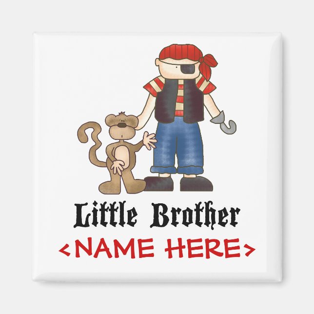 Pirate Little Brother Magnet (Front)