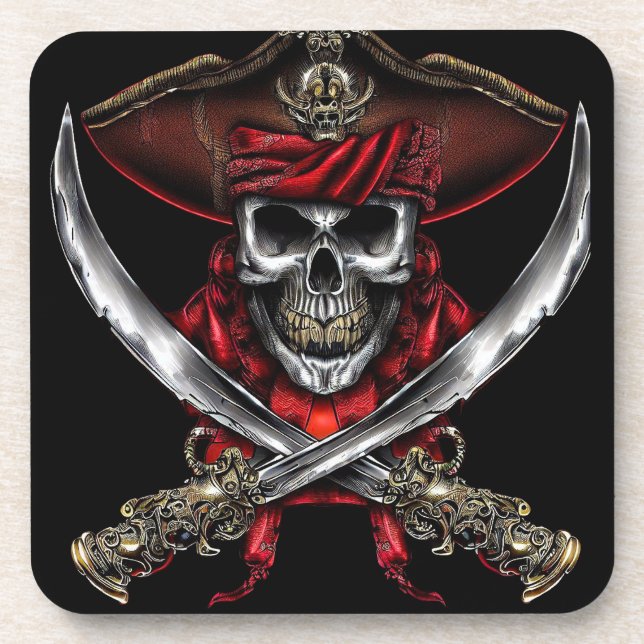 Pirate logo coaster (Front)