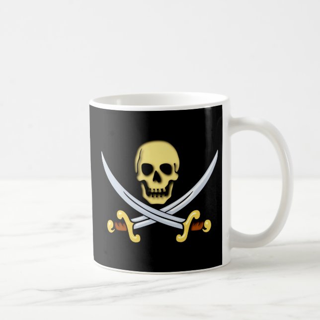 pirate logo pirates sign coffee mug (Right)