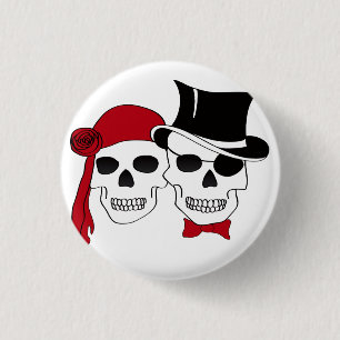 pirate love 3 cm round badge
