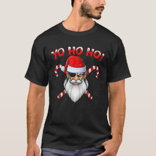 Pirate Lover Xmas Matching Santa Yo Ho Ho Pirate C T-Shirt
