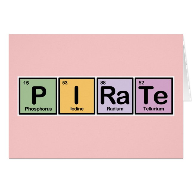 Pirate made of Elements (Front Horizontal)