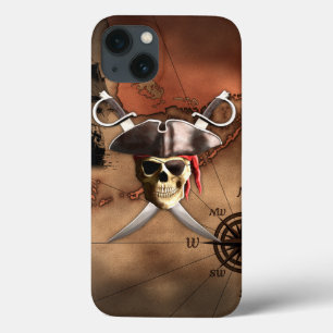Pirate Map iPhone 13 Case