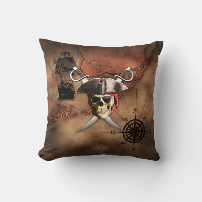 Pirate Map Cushion (Front)