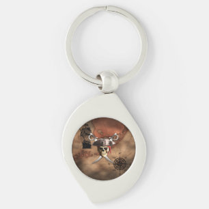 Pirate Map Key Ring