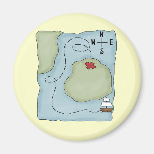 Pirate Map Magnet
