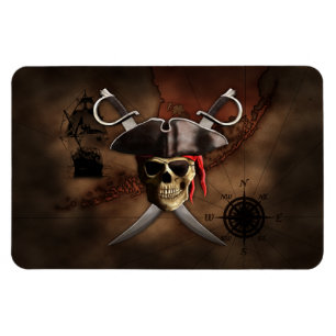 Pirate Map Magnet