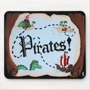 Pirate Map Mouse Mat