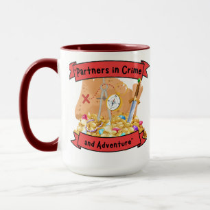 pirate map quote mug