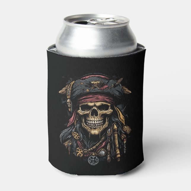 Pirate Mascot Can Cooler (Can Front)