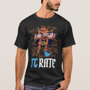Pirate Math Pi rate  Symbol Pi Day Teacher 3 14 Ma T-Shirt