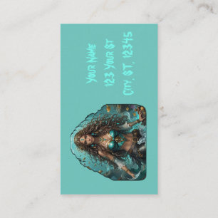 Pirate Mermaid Lady Thunder_Cove Business Card