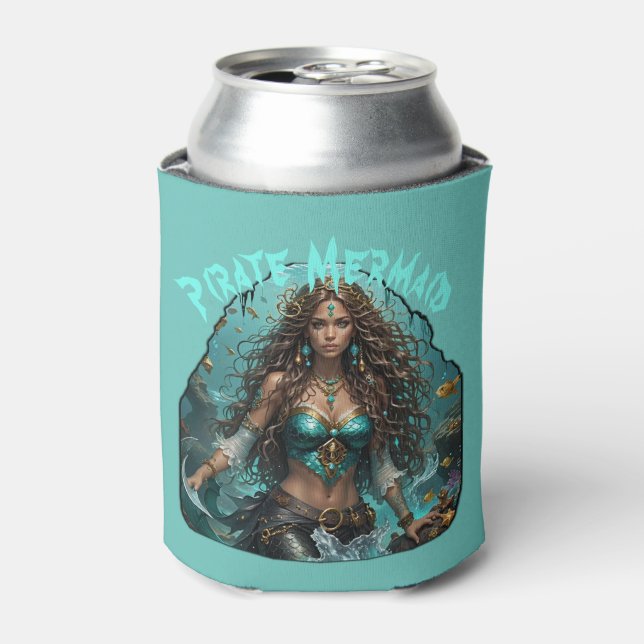 Pirate Mermaid Lady Thunder_Cove Can Cooler (Can Front)